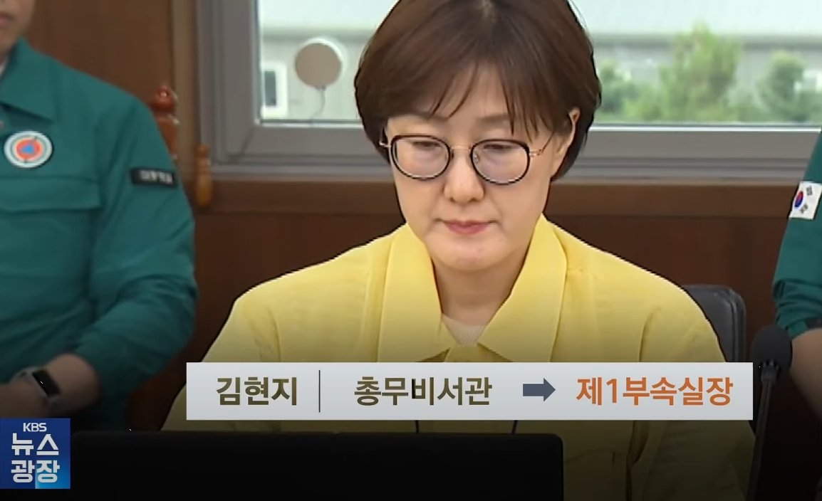 김현지 총무비서관의 보직 이동