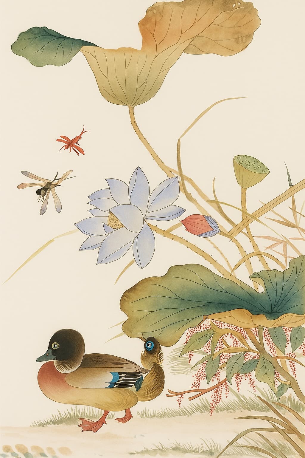 화조도 민화란? 꽃과 새에 담긴 사랑과 부귀의 상징