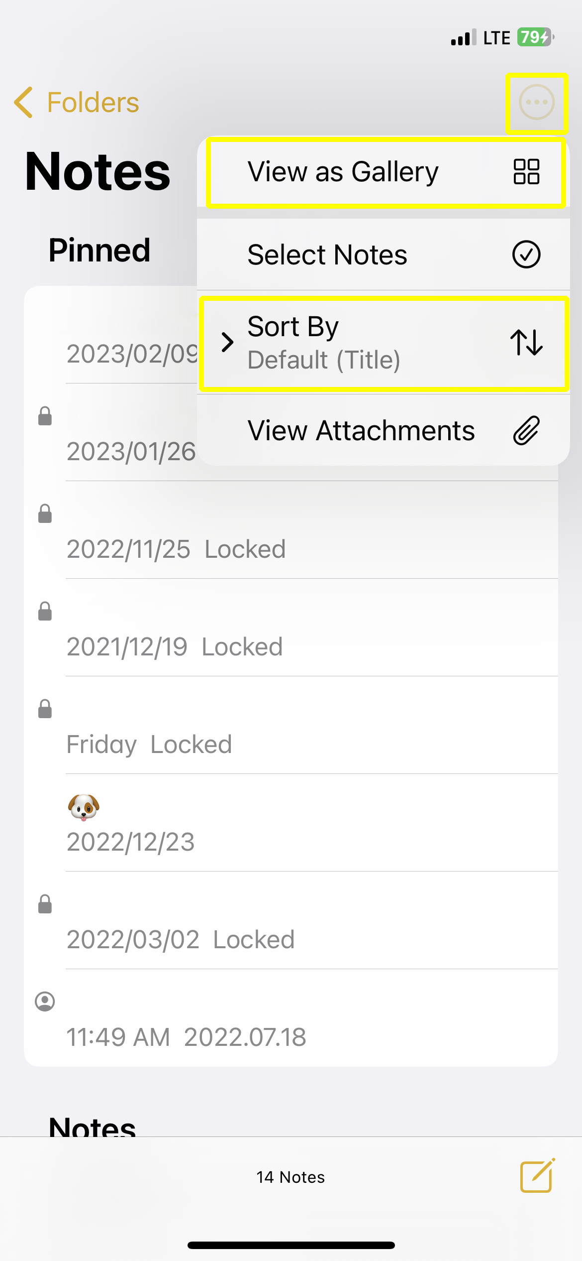 ios16 메모 앱 정렬 변경