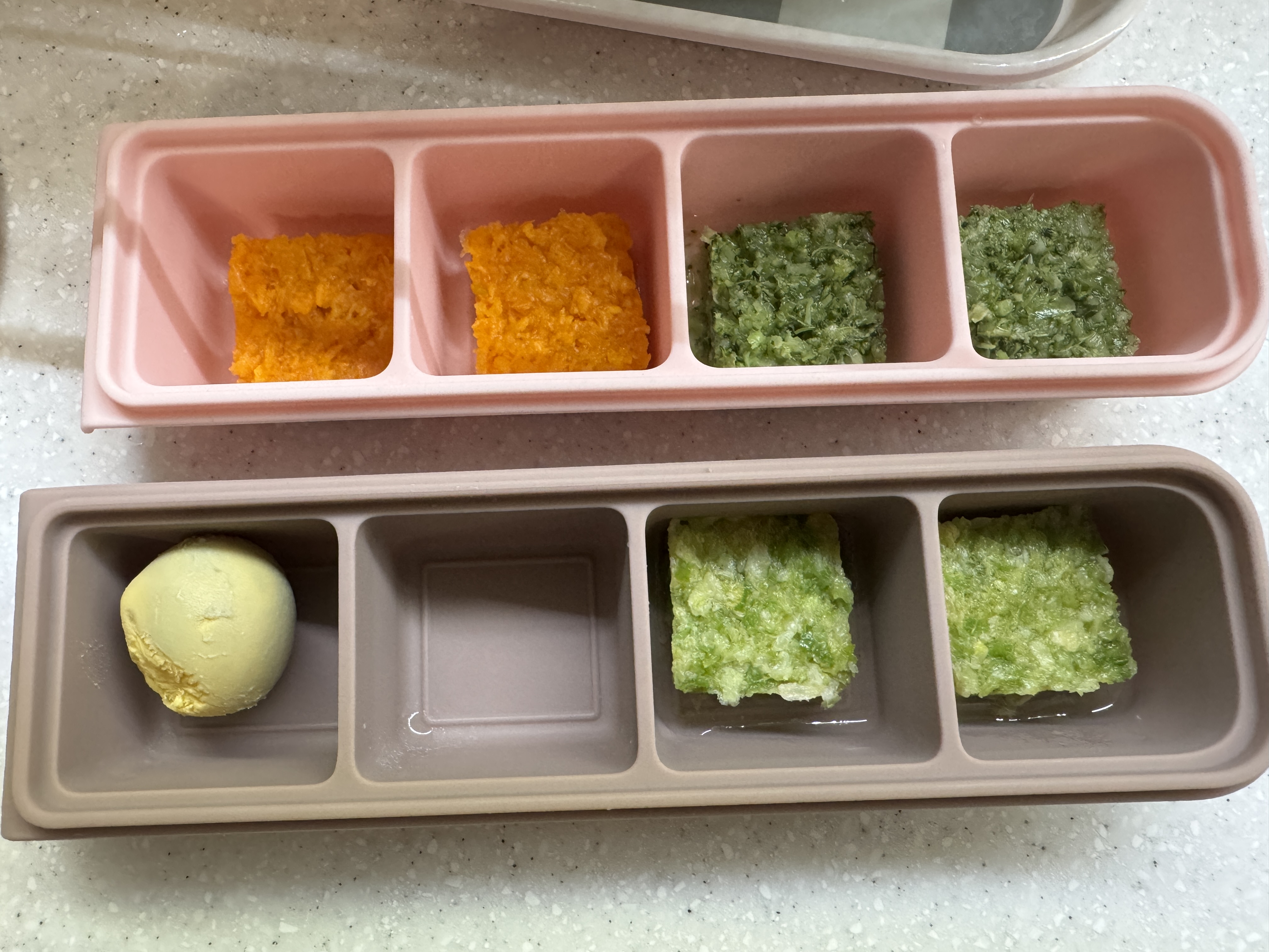 달걀, 브로콜리, 단호박, 애호박 재료 사진