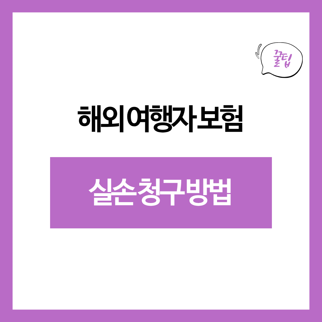 여행자 보험 실손 청구 실제 예시|서류·기간·거절 피하는 방법 총정리