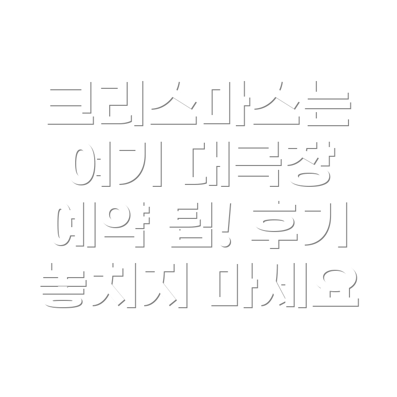 더현대 크리스마스 대극장