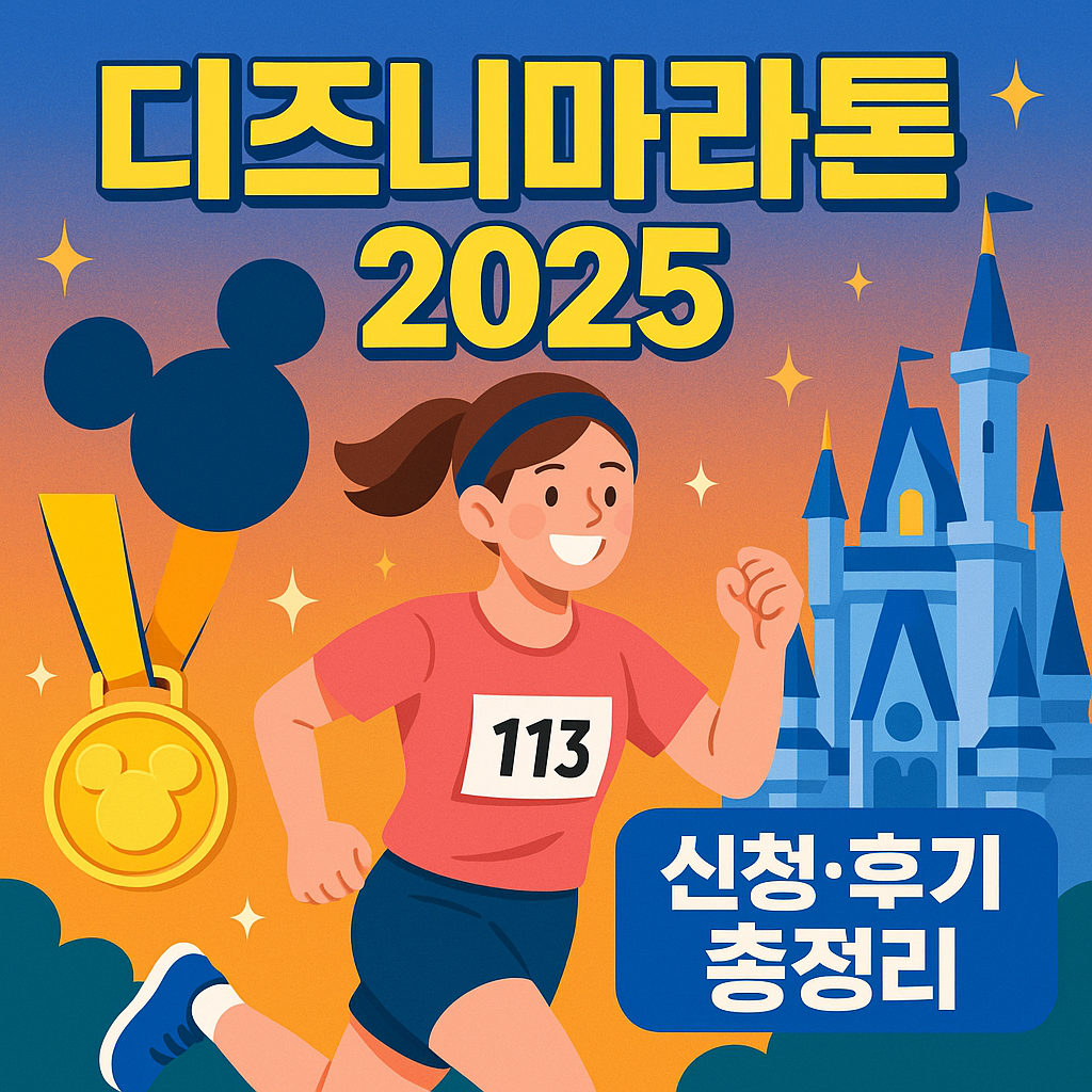 "디즈니 마라톤 2025, 신청부터 꿀팁까지 완벽 정리!"