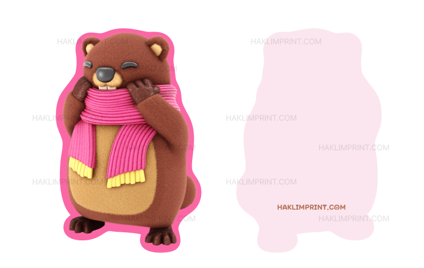 사각형이 아닌 원하는 모양대로 제작한 맞춤 모양엽서 인쇄