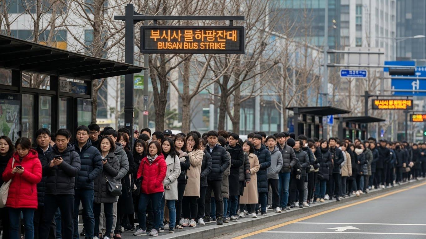 부산 지역 버스 파업