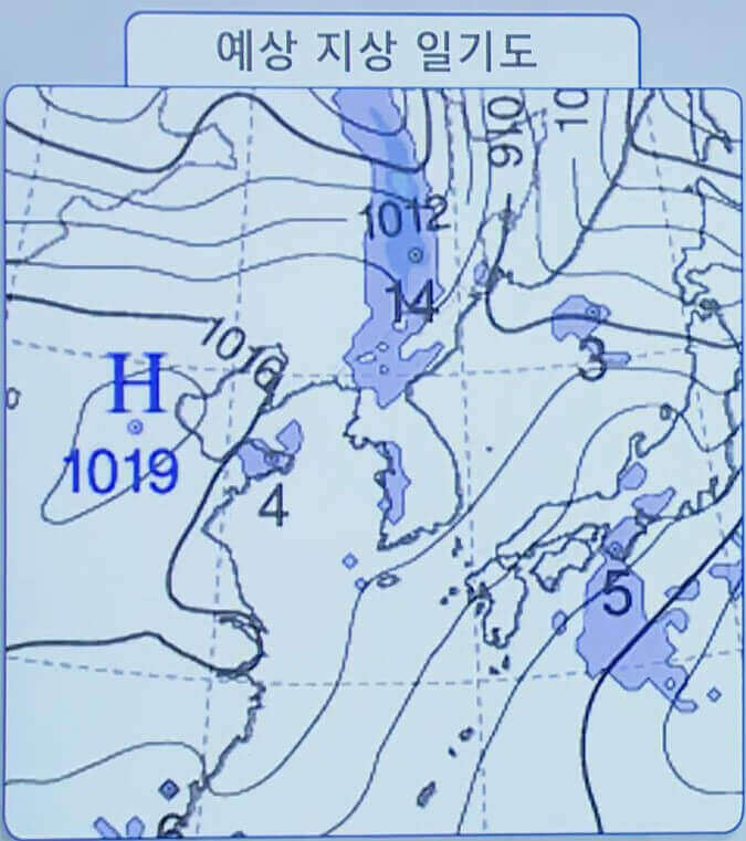 예상 지상 일기도
