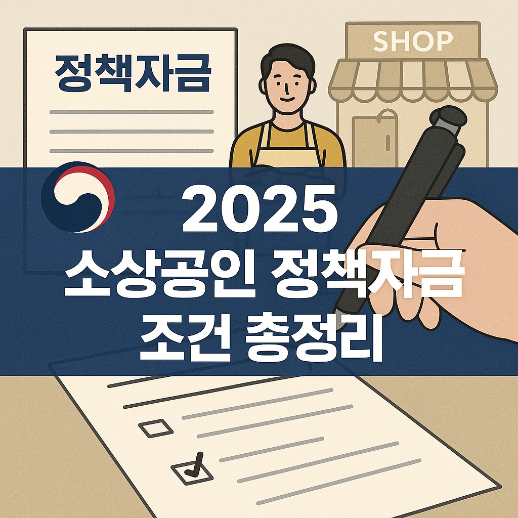 2025 소상공인 정책자금 조건 총정리 – 업종, 매출, 근로자 기준까지
