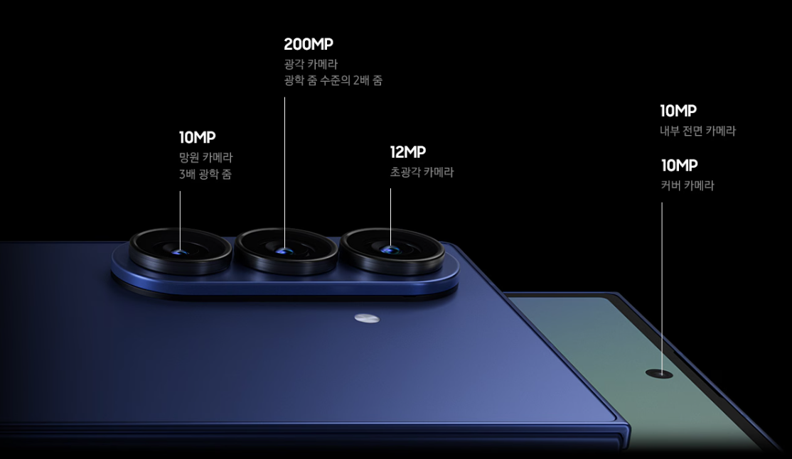 갤럭시 z 폴드 7 카메라