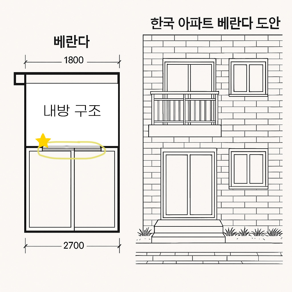 베란다 창문형 에어컨
