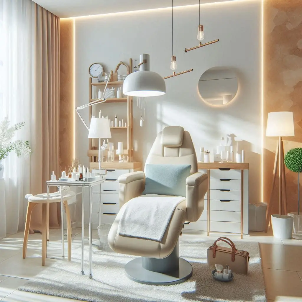 피부,체형관리 샵 배경