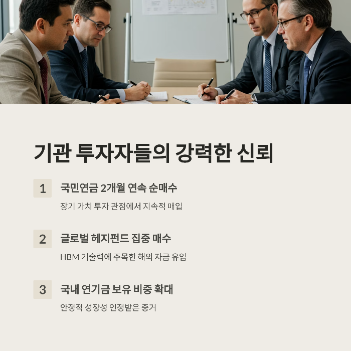 기관 투자자의 강력한 매수세
