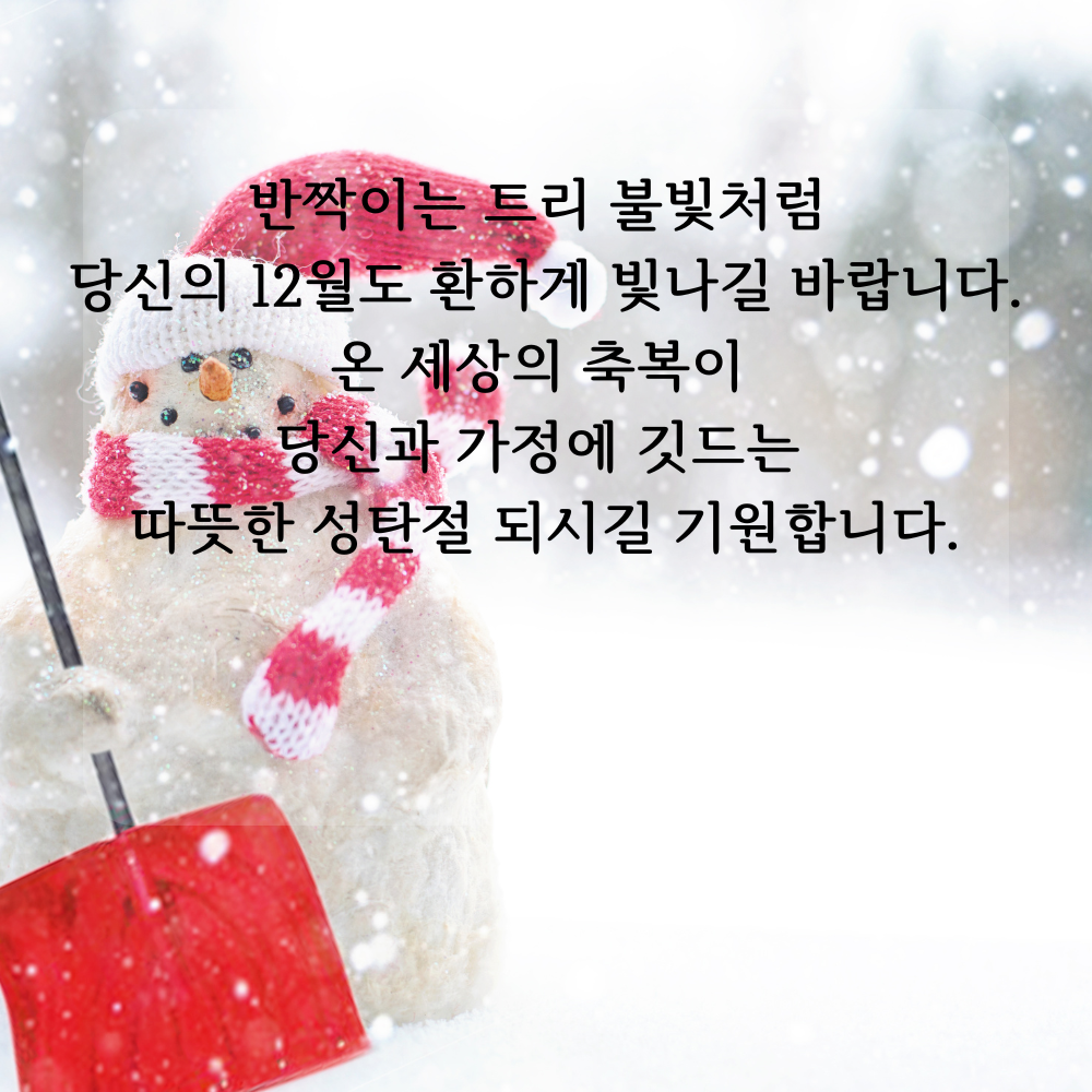 2025년 12월 인사말 문구 이미지 모음 글귀