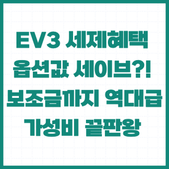 ev3-가격-공개-보조금-출시일