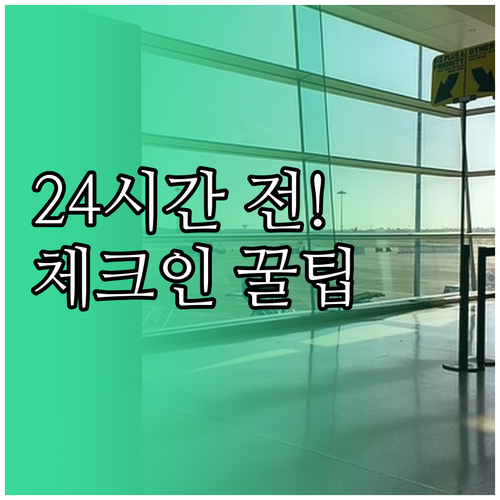 아메리칸항공 온라인 체크인 출발 24..