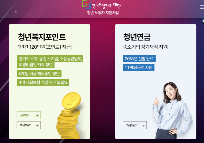 경기 청년복지포인트 신청