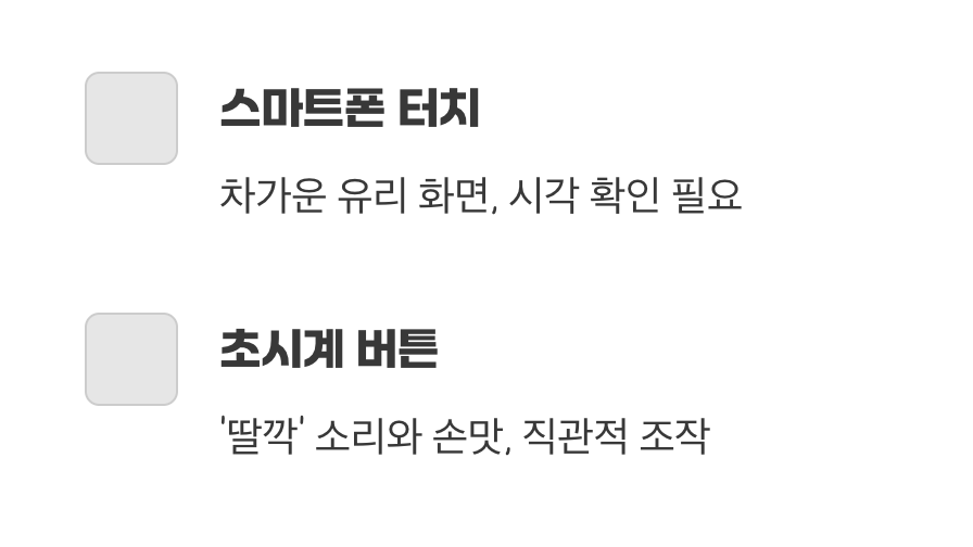 손끝으로 느끼는 ‘딸깍’의 힘