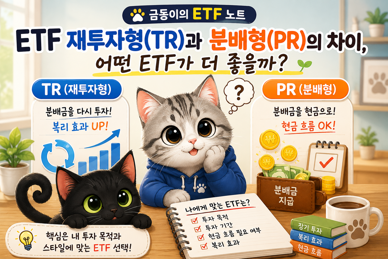 국내 주식 재투자형과 분배형 관련 내용