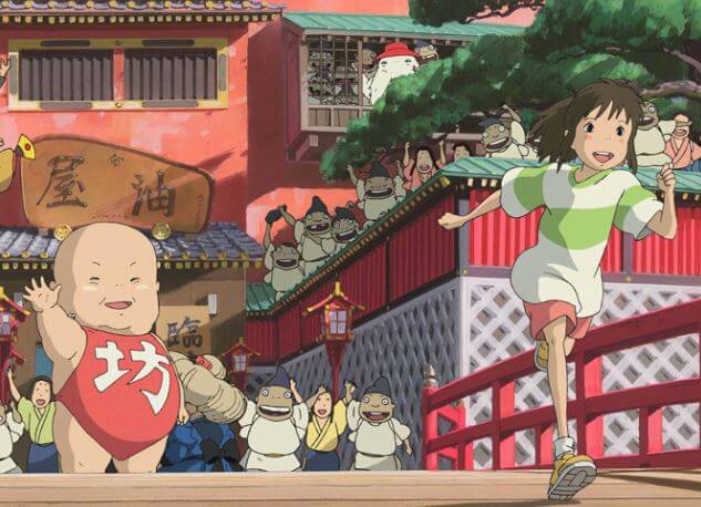 센과 치히로의 행방불명, 주인공이 달리는 모습