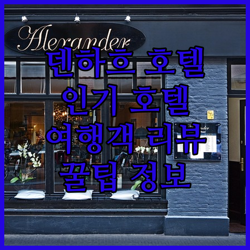 덴 하흐 인기 호텔 완벽 분석 여행객..