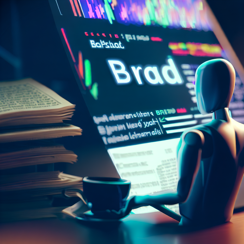 Flat vector style of Google's AI 'Bard' in a chat window.