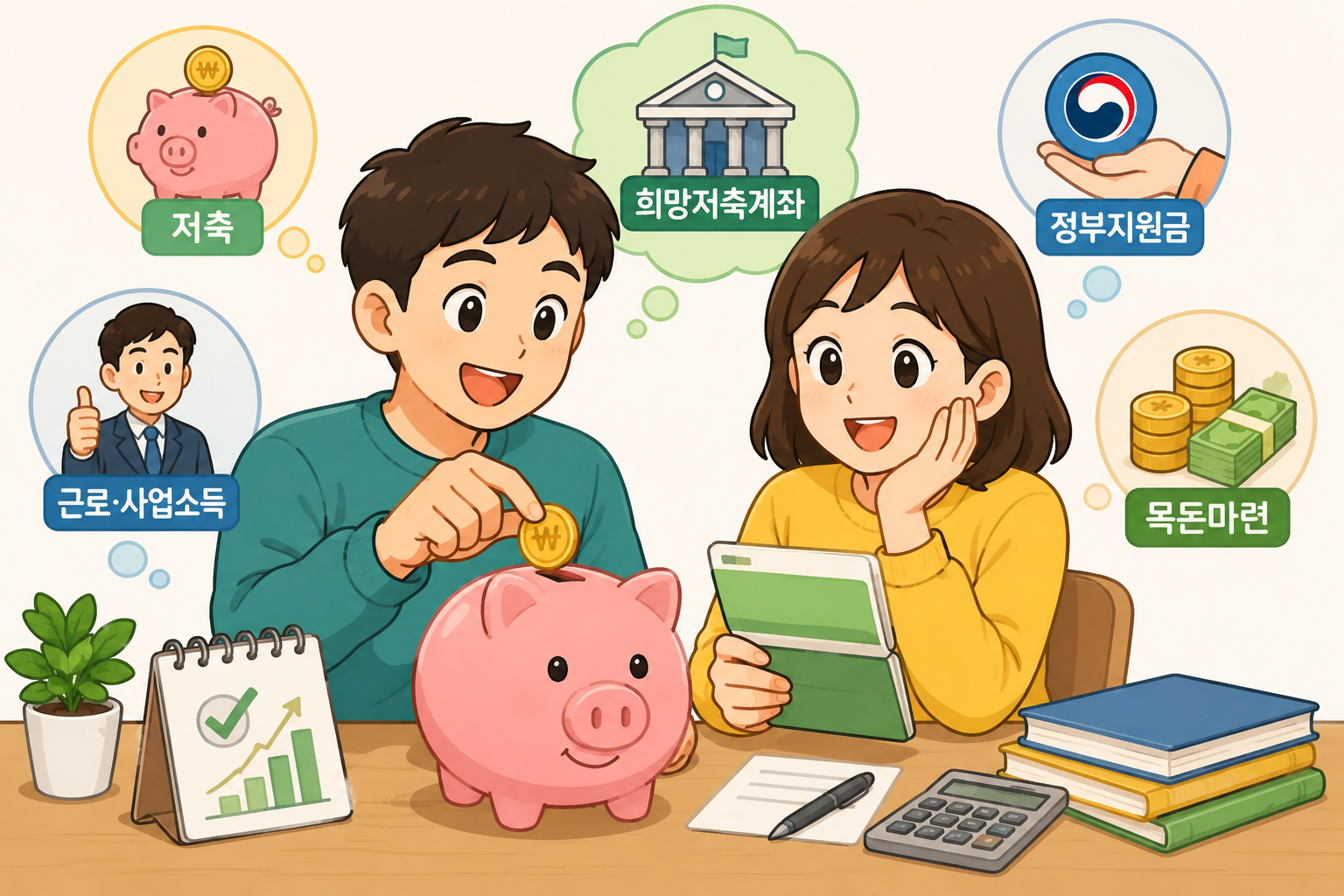 희망저축계좌 신청 방법, 정부 지원으로 목돈을 만들 수 있습니다