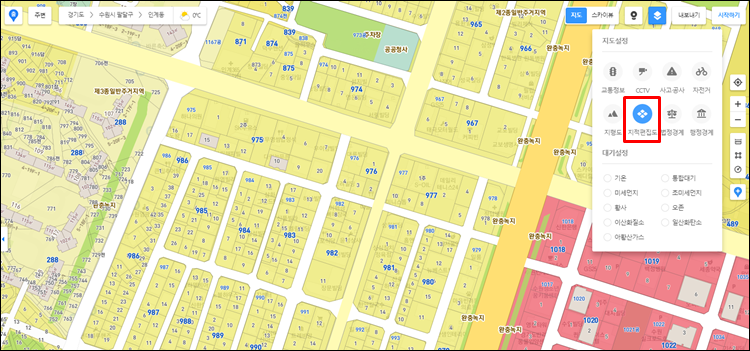 지적도무료열람-카카오맵