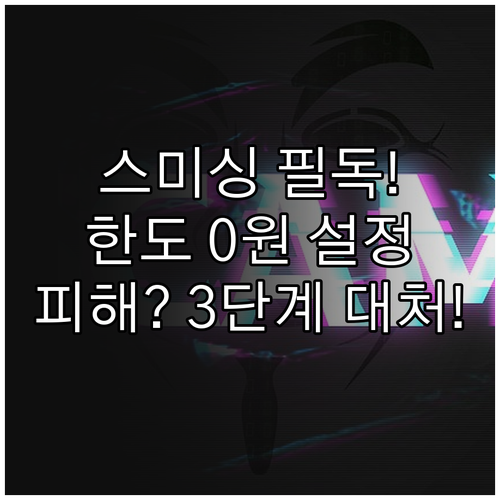 스미싱 방지법 휴대폰 결제 한도 0원..