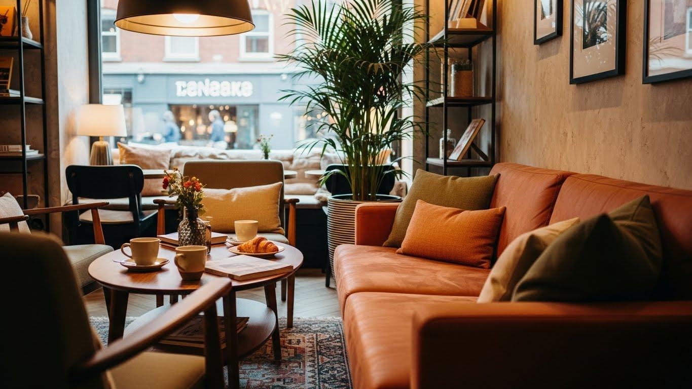 카페 인테리어 소파