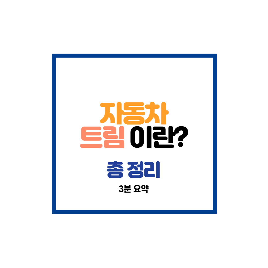 자동차 트림에 관한 설명 썸네일