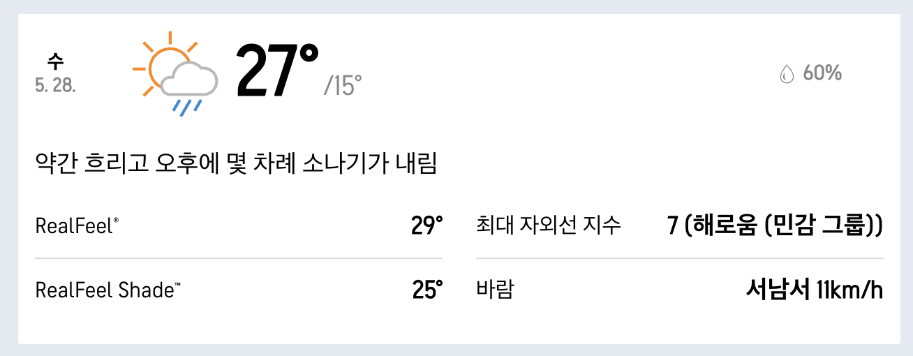 이재명 유세일정 서울 5월 28일 날씨 예보