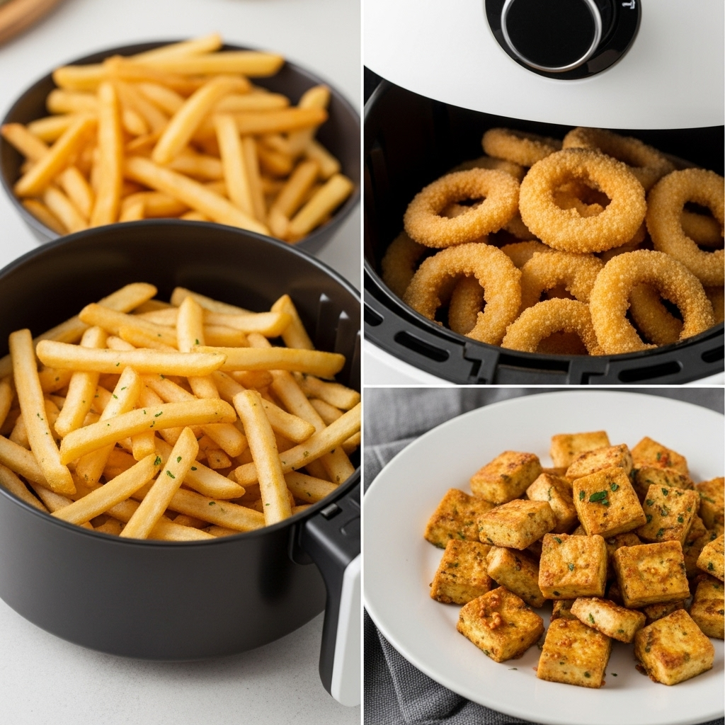 기름 대신 오븐과 에어프라이어 사용