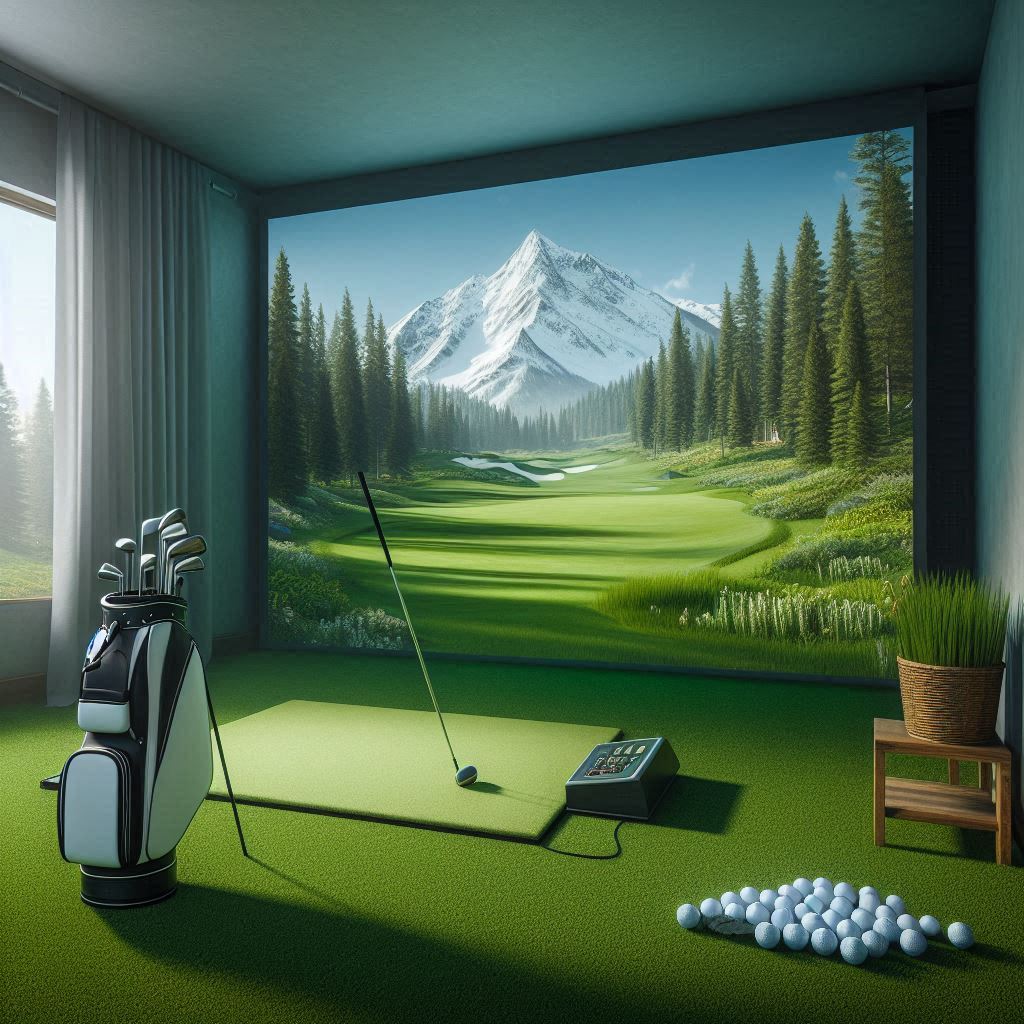 스크린골프장 배경