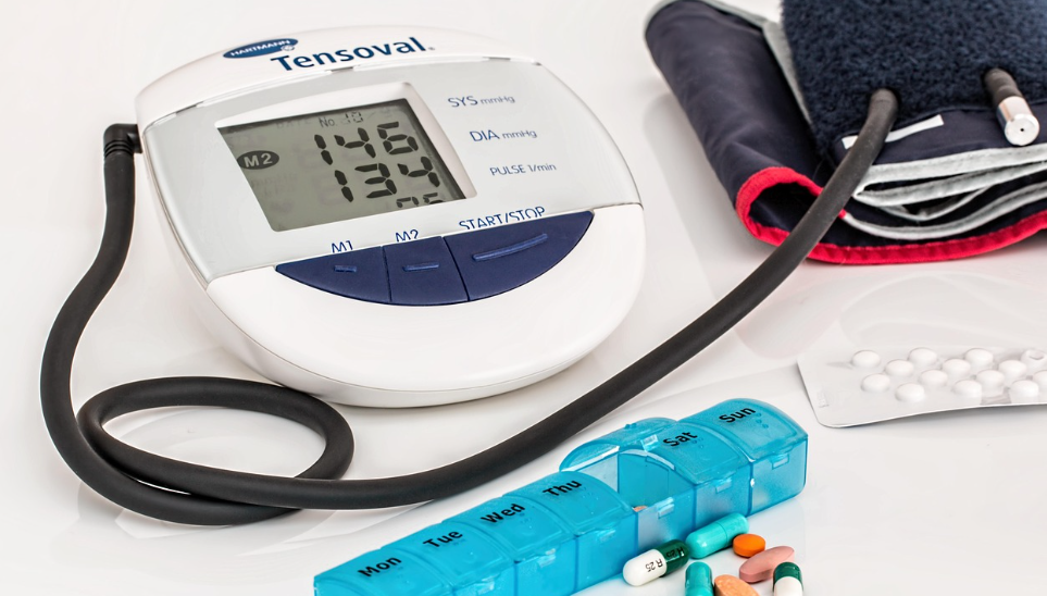 혈압 측정기의 모습