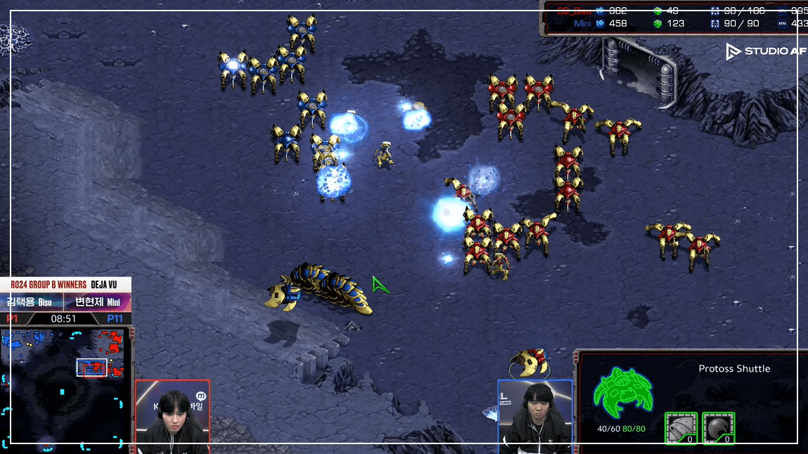 SSL 24강 B조 승자전 앞마당공격1