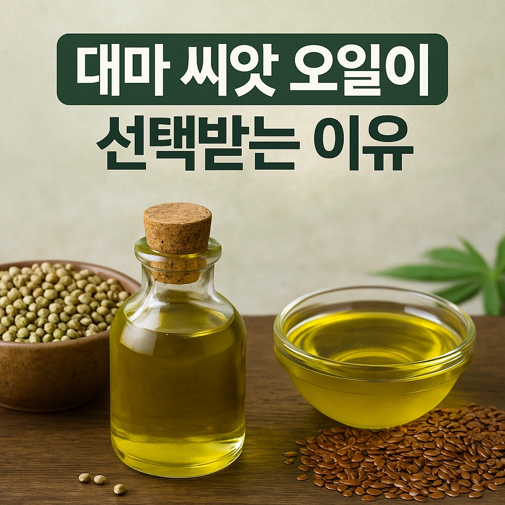 식물성 오메가3 오일 비교: 대마 씨앗 오일이 선택받는 이유
