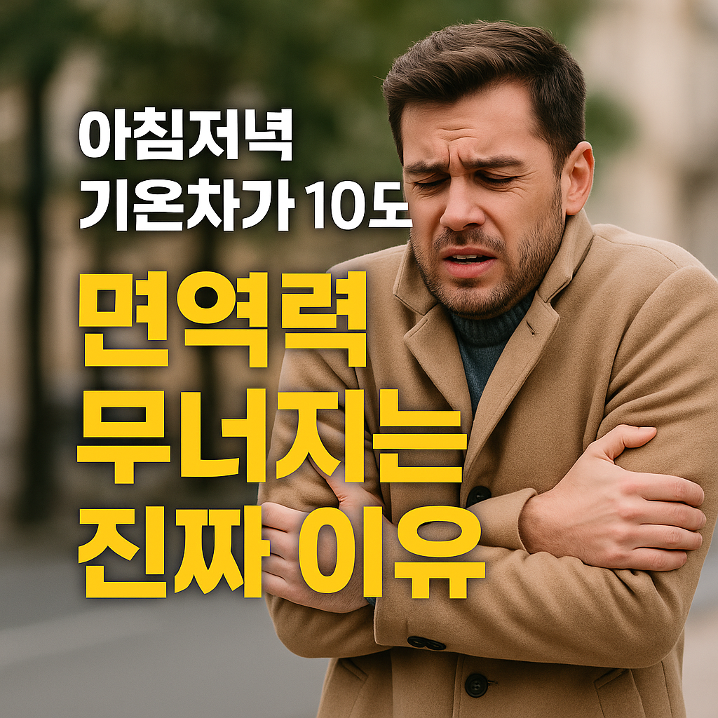 면역력이 약해지는 원인, 면역력 관리법, 일교차가 심할때 건강관리법