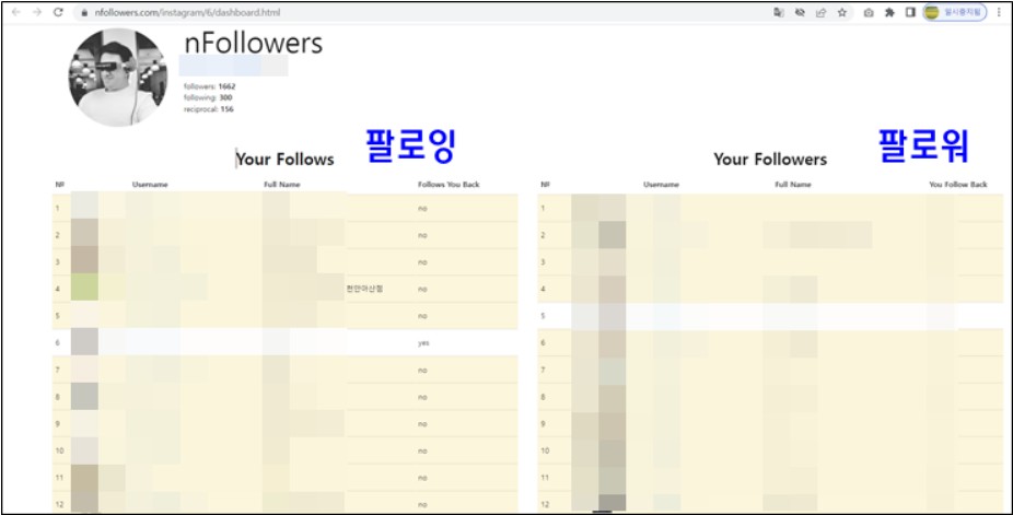 추출이-완료된-언팔로우