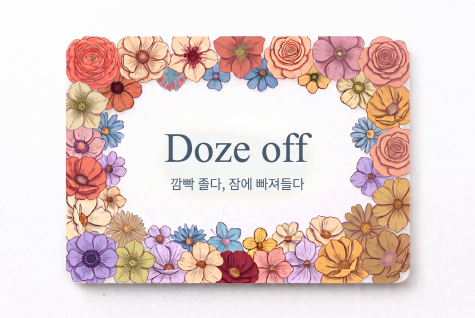 Doze off 깜빡 졸다
