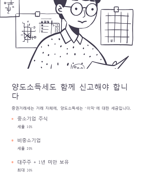 양도소득세도 함께 신고해야 합니다
