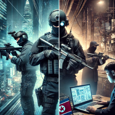 북한과 남한의 첩보부대 관련 사진