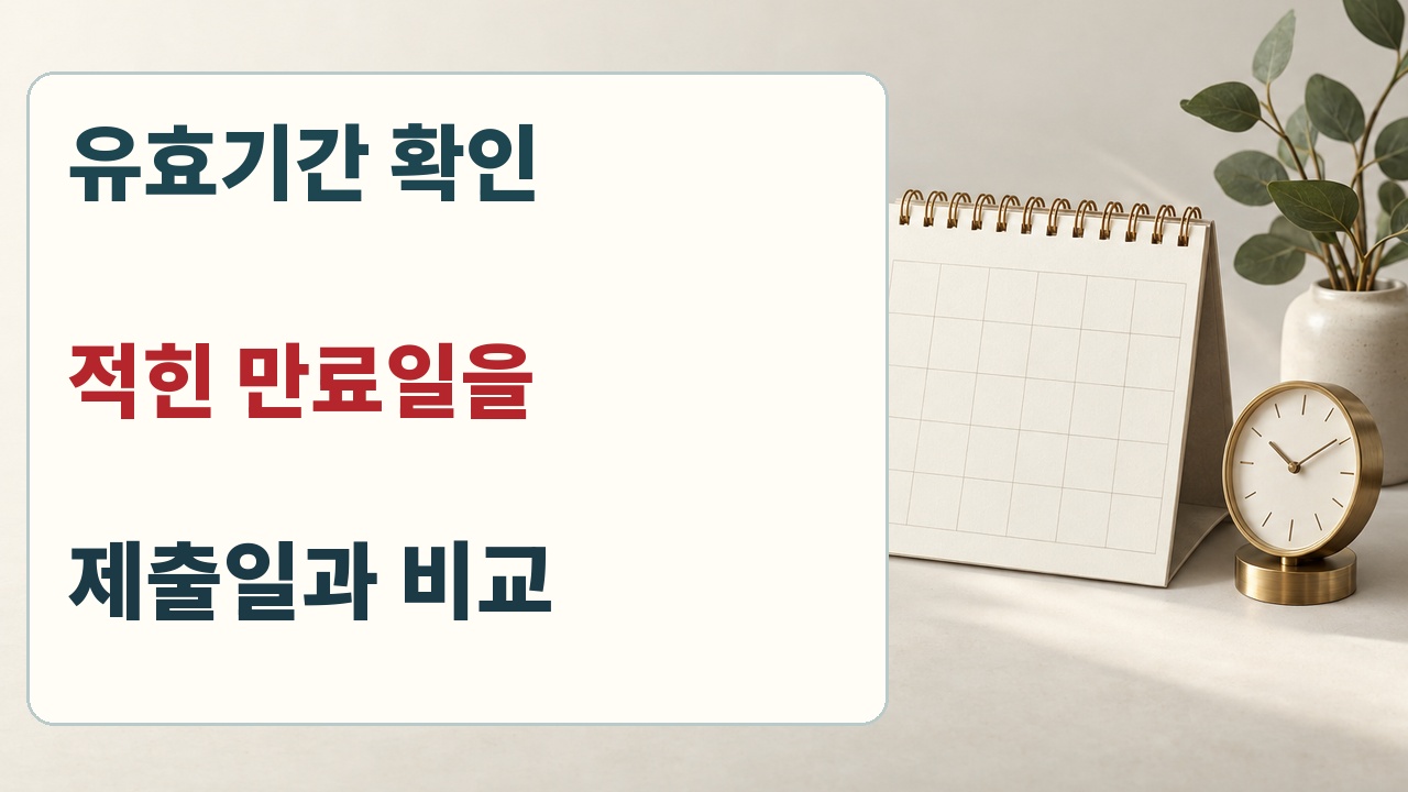 국세 납세증명서의 발급일과 인쇄된 만료일을 구분하고 제출일이 만료일을 넘는지 확인하는 자료