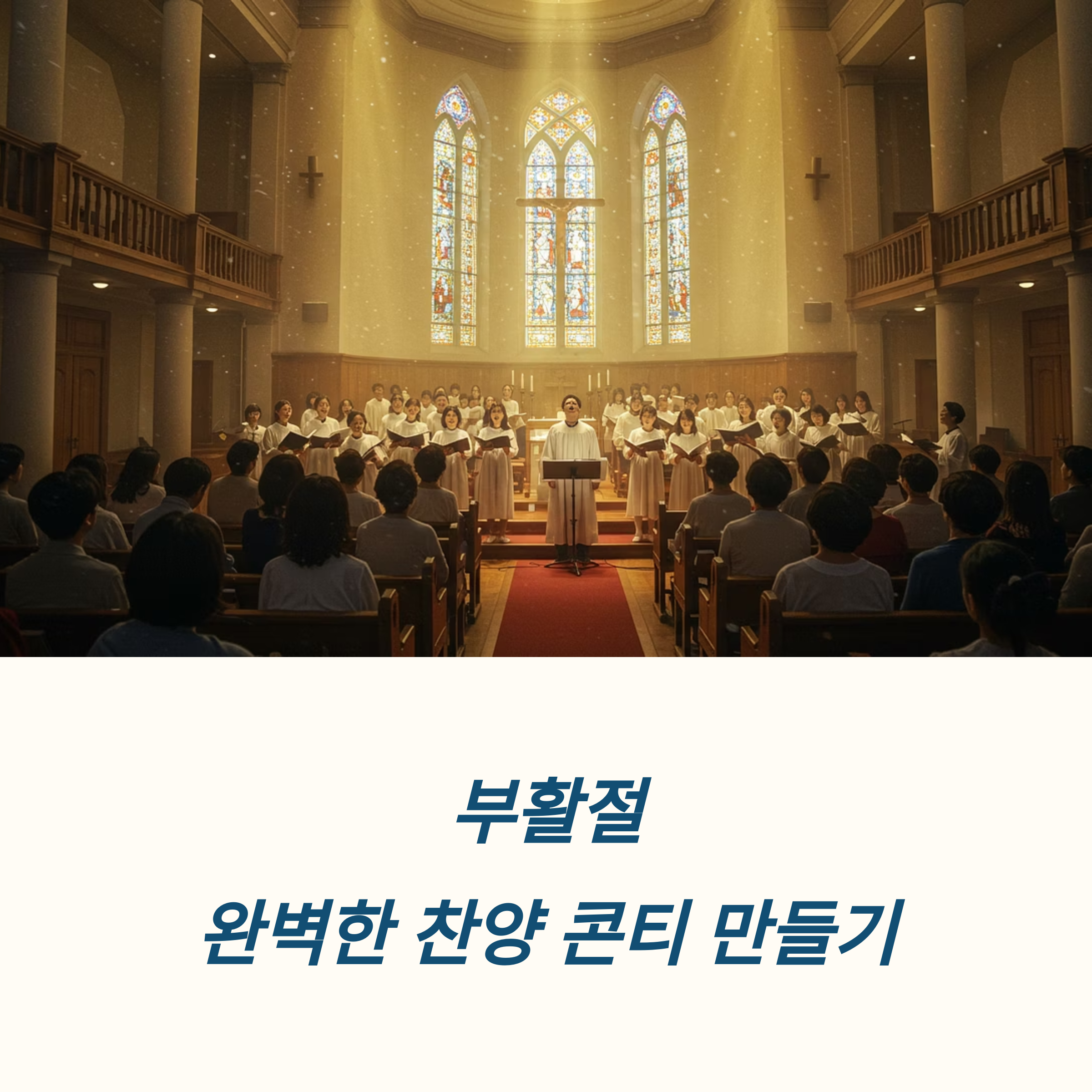 부활절 찬양 콘티 구성 흐름 예시 제안