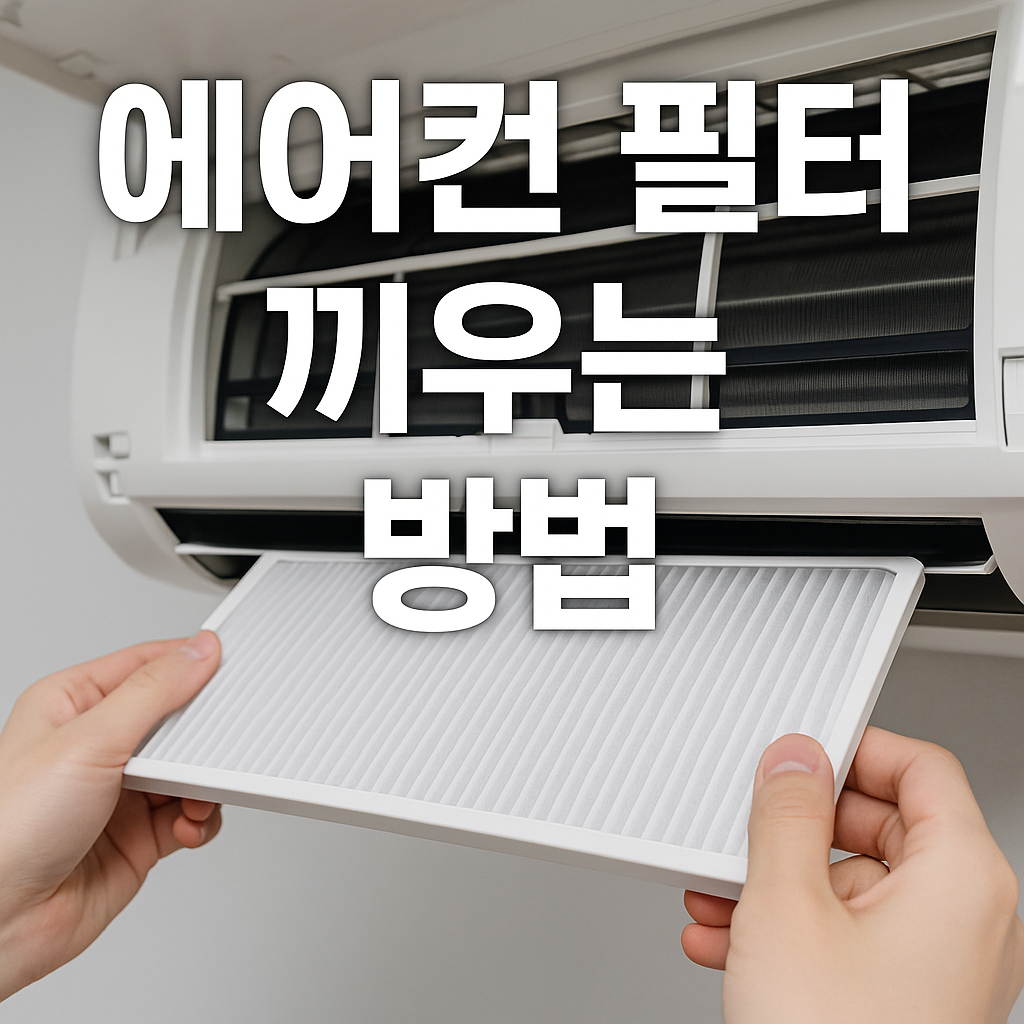 에어컨 필터 끼우는 방법 관련 이미지