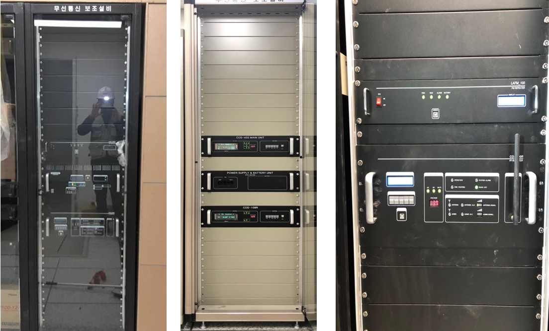 방재실 내부 주중계기 설치