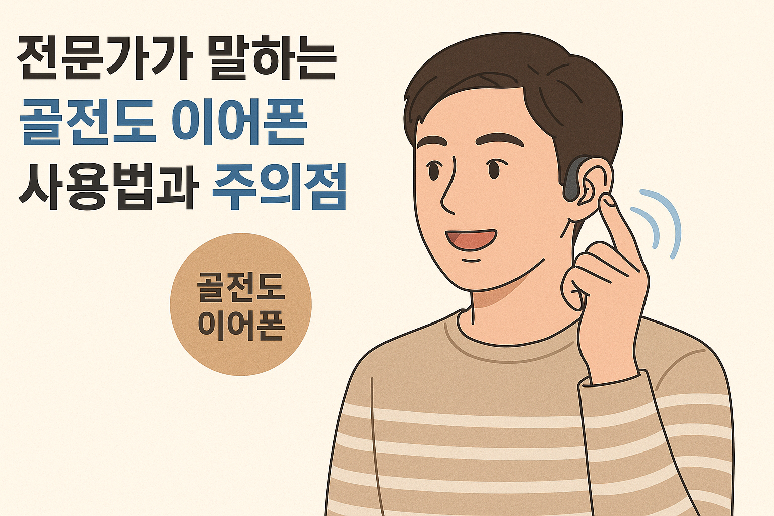 전문가가 말하는 골저녿 이어폰 사용법과 주의점