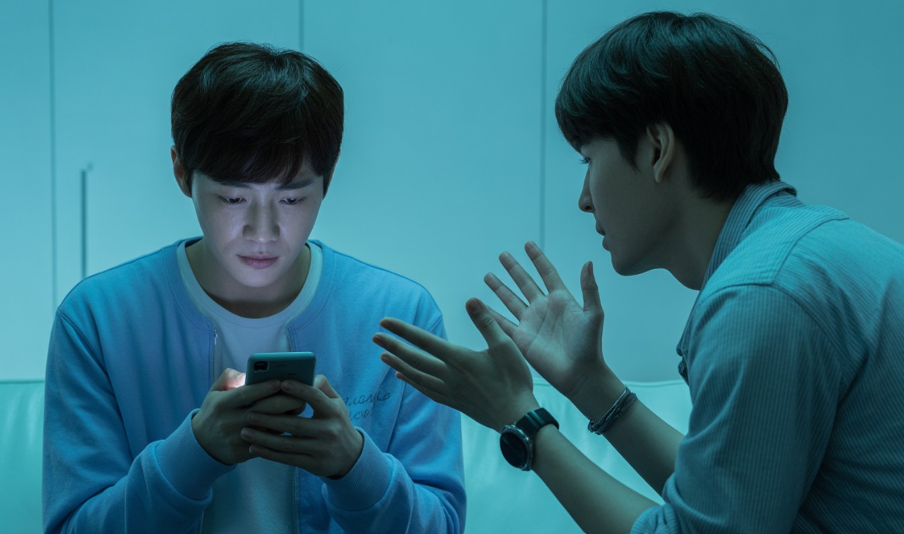 설득하는 모습 실제인물과 아무 상관이 없는 가상인물 사진