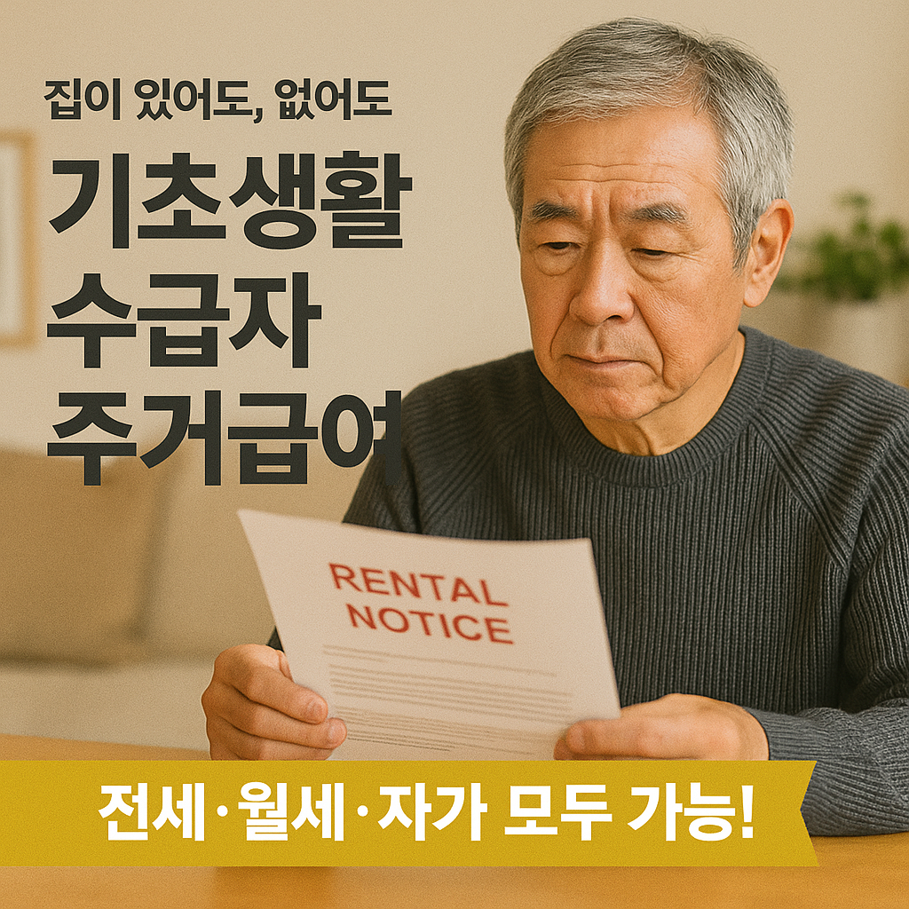 [10편] 기초생활수급자 주거급여, 전·월세 부담 줄이는 핵심 복지