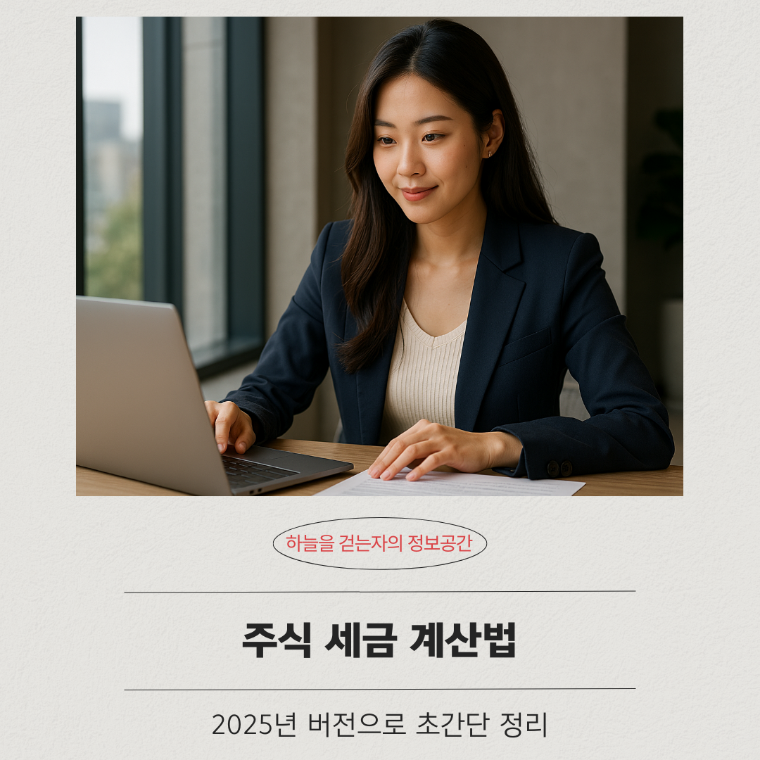 주식 세금 계산법, 2025년 버전으로 초간단 정리