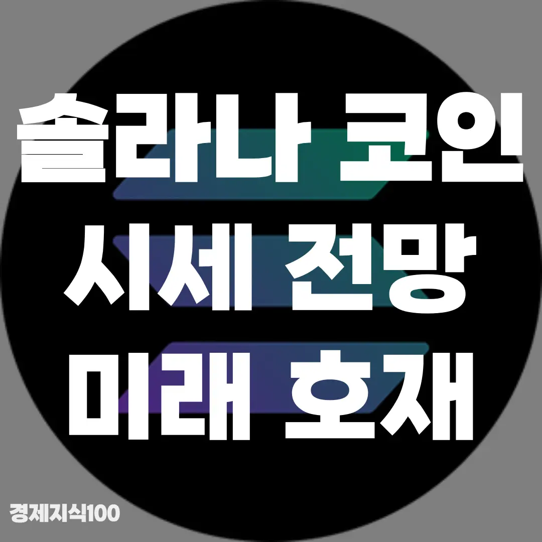 솔라나 코인 시세 전망 미래 호재까지 포스팅 섬네일