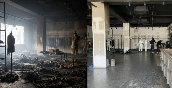 화재 후 특수청소중